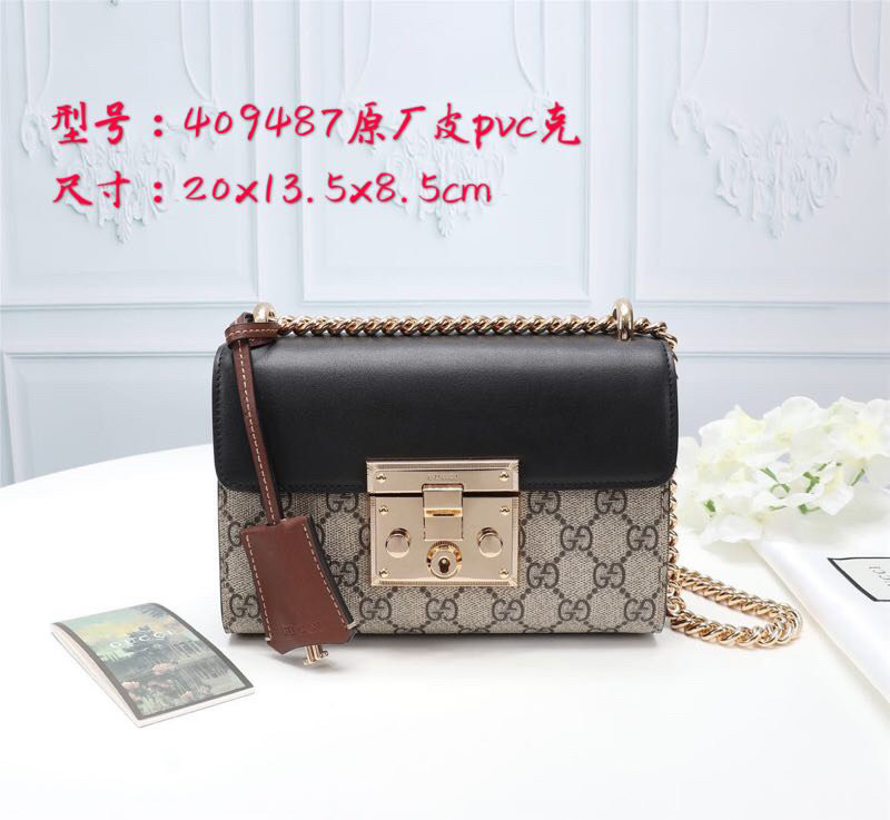 GUCCI Padlock GG Small Shoulder Bag Black - Image 3