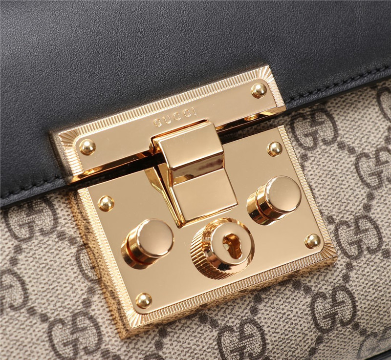 GUCCI Padlock GG Small Shoulder Bag Black - Image 6