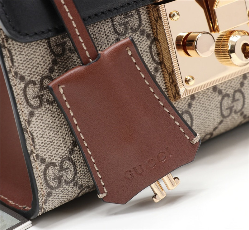 GUCCI Padlock GG Small Shoulder Bag Black - Image 5