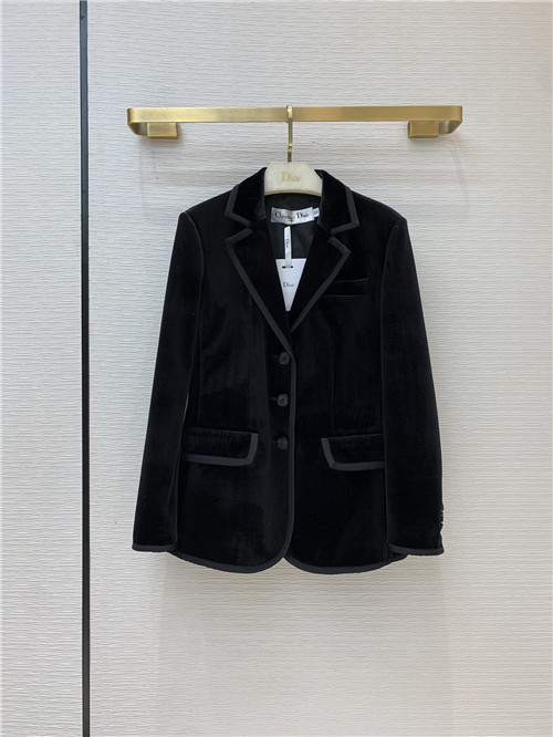 dior velvet suit jacket
