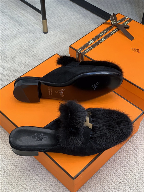 hermes mink loafers slippers - Image 8