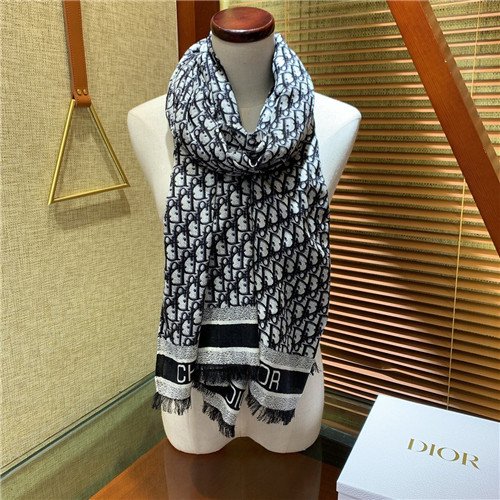 christian dior silk and wool scarf - Image 4