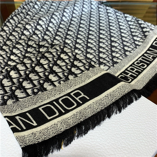 christian dior silk and wool scarf - Image 5