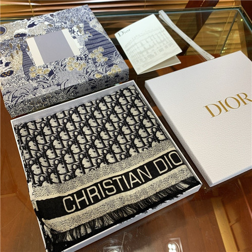 christian dior silk and wool scarf - Image 7