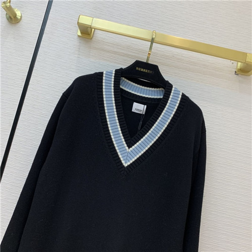 burberry Brown Reese V-Neck Sweater - Image 7