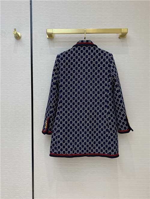 gucci double-breasted GG tweed coat - Image 2