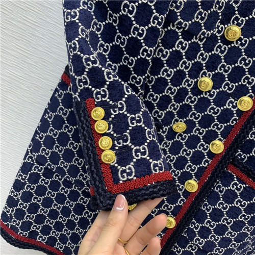 gucci double-breasted GG tweed coat - Image 5