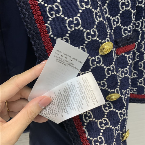gucci double-breasted GG tweed coat - Image 7