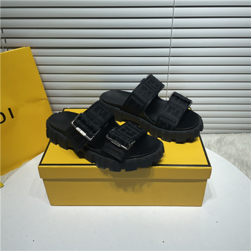 fendi ff logo sandals