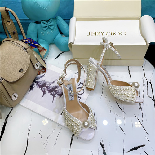 jimmy choo pearl block heels - Image 7