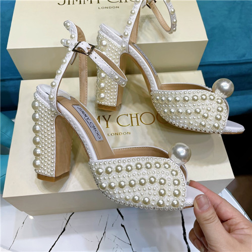 jimmy choo pearl block heels - Image 2