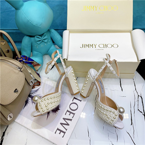 jimmy choo pearl block heels - Image 8
