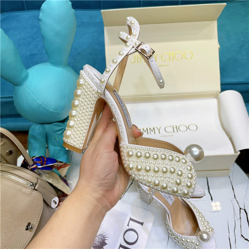 jimmy choo pearl block heels - Image 4