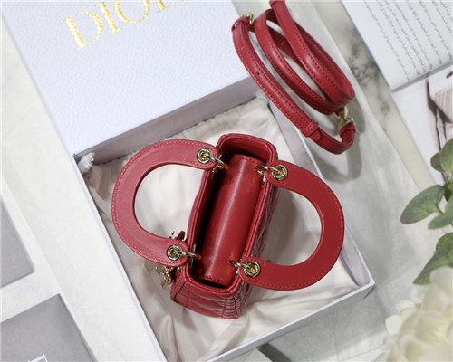 dior mini lady bag red - Image 5