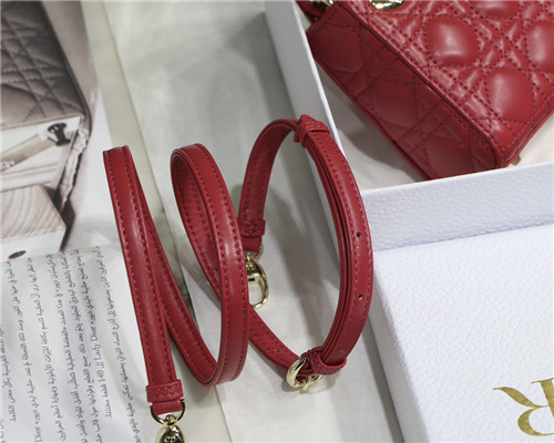 dior mini lady bag red - Image 9