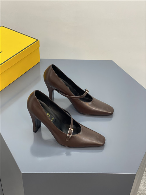 fendi square heel high heels