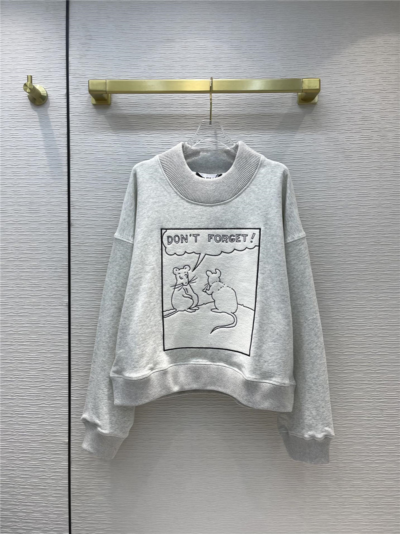 loewe short long sleeve turtleneck sweater
