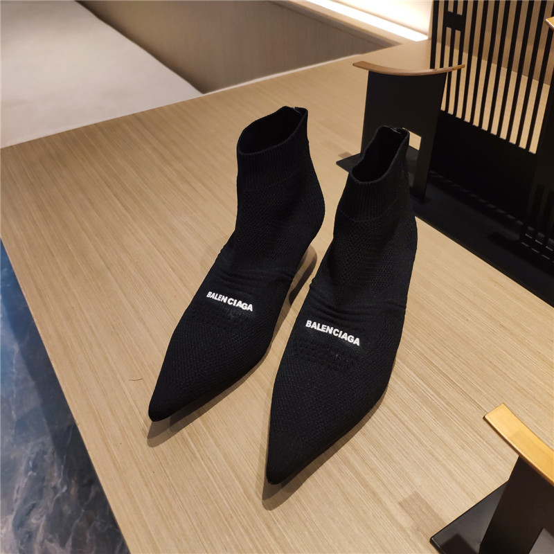 balenciaga high heel socks booties - Image 6