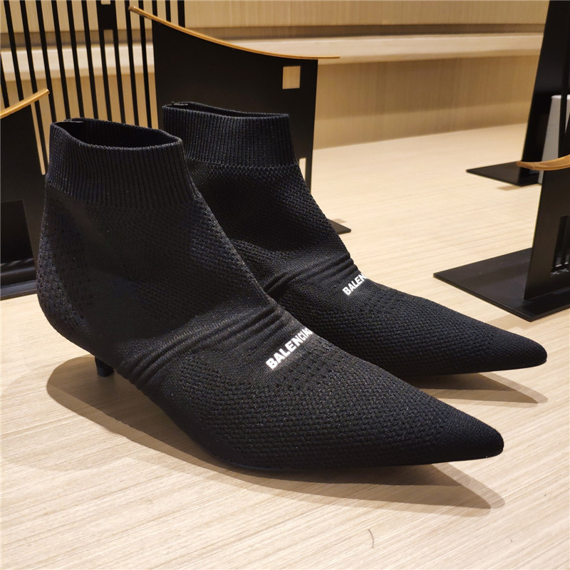 balenciaga high heel socks booties