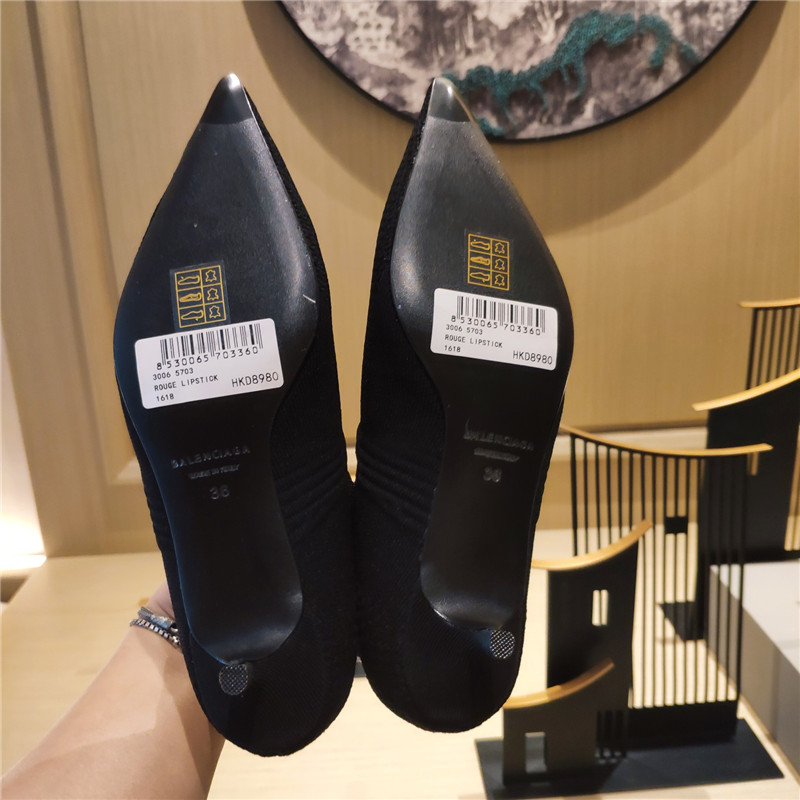 balenciaga high heel socks booties - Image 9
