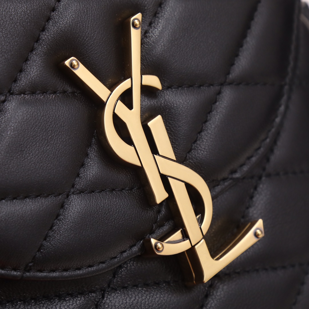 YSL Yves Saint Laurent NEW JUNE Luggage Bag in Quilted Lambskin - Image 2