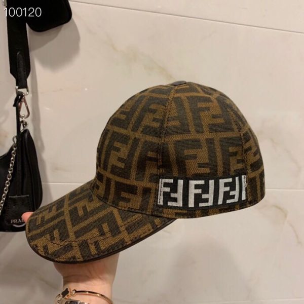 Fendi FF Pattern Baseball Cap