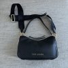 Marc Jacobs Underarm Bag New Lychee Pattern Top Layer Cowhide Single Shoulder Messenger Shoulder Strap Detachable Adjustable Length Dust Bag Black