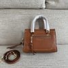 Marc Jacobs Tote Cross-Body Bag Pebbled Top Cowhide Leather Ultra-Soft And Delicate Dust Bag Brown