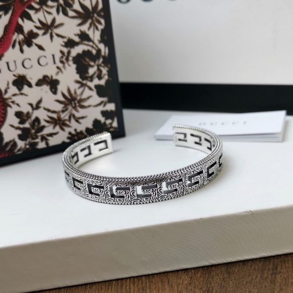 Gucci Silver Bracelet With Square G