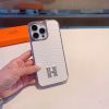 Hot-selling Hermès crocodile pattern H mobile phone case with all-inclusive edges