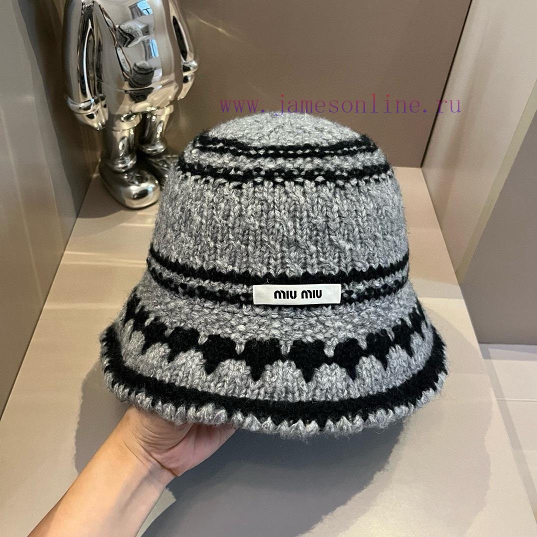 Miumiu's new knitted fisherman hat, simple and versatile item with a head circumference of 596nijykq - Image 2