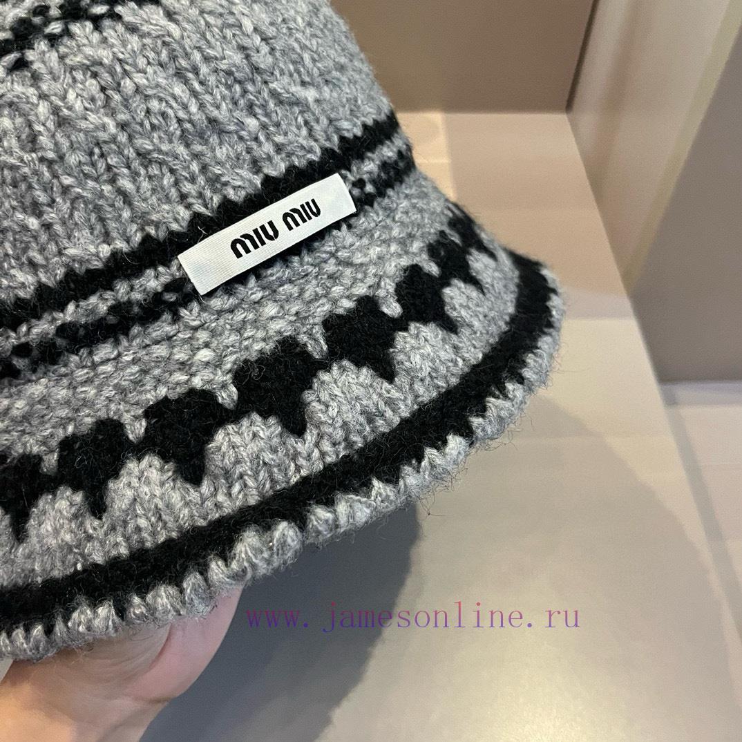 Miumiu's new knitted fisherman hat, simple and versatile item with a head circumference of 596nijykq - Image 8
