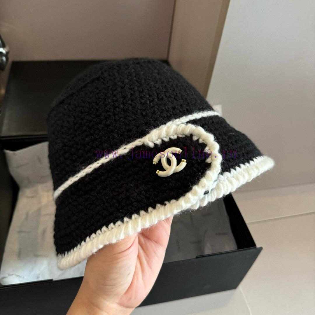 Chanel Knitted Fisherman's Hat, Hand Hook Knitted Hatxhqxah63 - Image 2