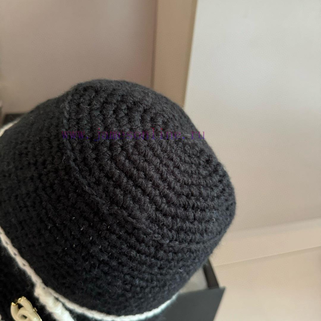 Chanel Knitted Fisherman's Hat, Hand Hook Knitted Hatxhqxah63 - Image 7