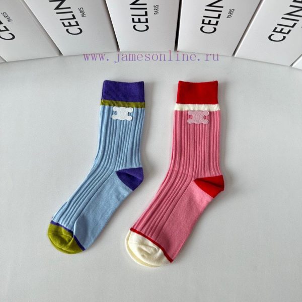 PackagingCeline's new accessories, cashmere pile socks and socks, one box of two pairs, syncgtqgrfia