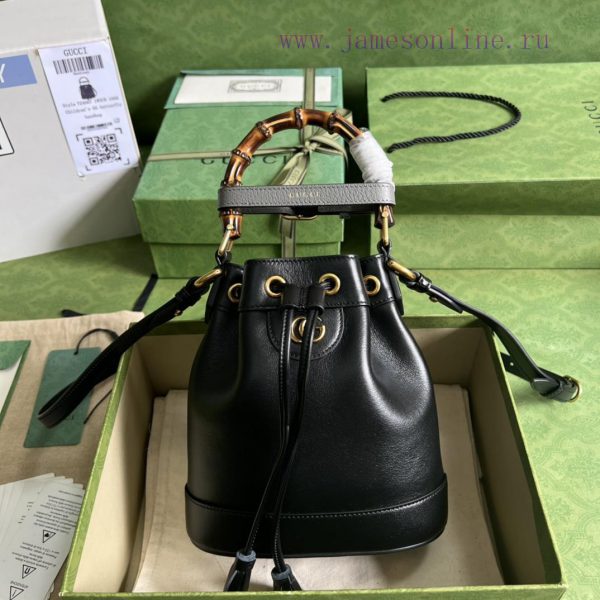 Gucci . The GG mini bucket bag combines two recognizable brand elements, a bamboo handle and oo10stcd