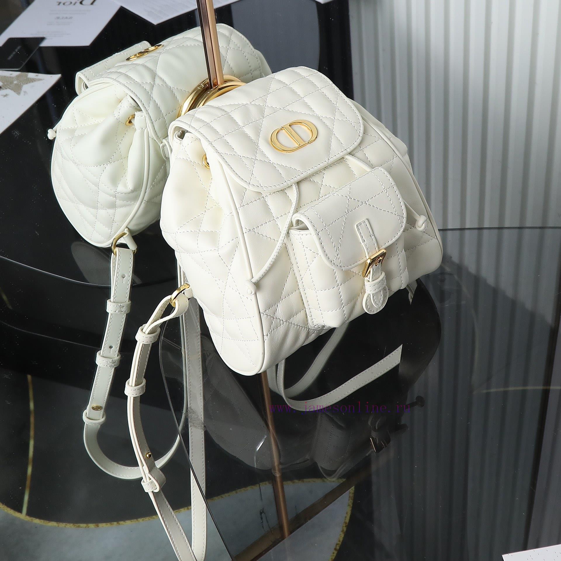 Original factory grade white spot goodsCaro Autumn/Winter Series Shoulder Bag Small, the hot ubdolqkr - Image 7