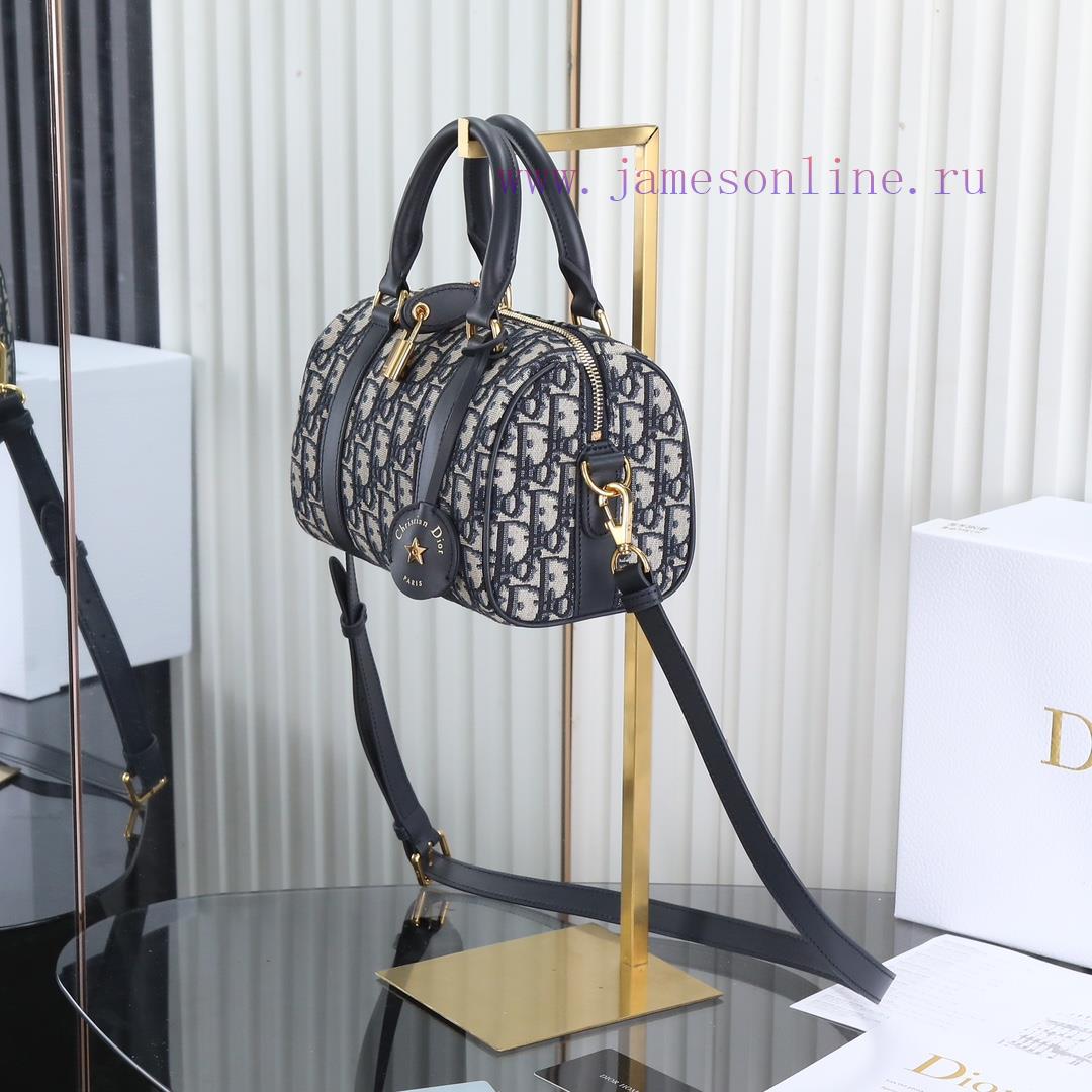 Original factory grade Boston small pillow bagGroove 20 handbag blue Oblique printed fabricT ww27cxn1 - Image 3