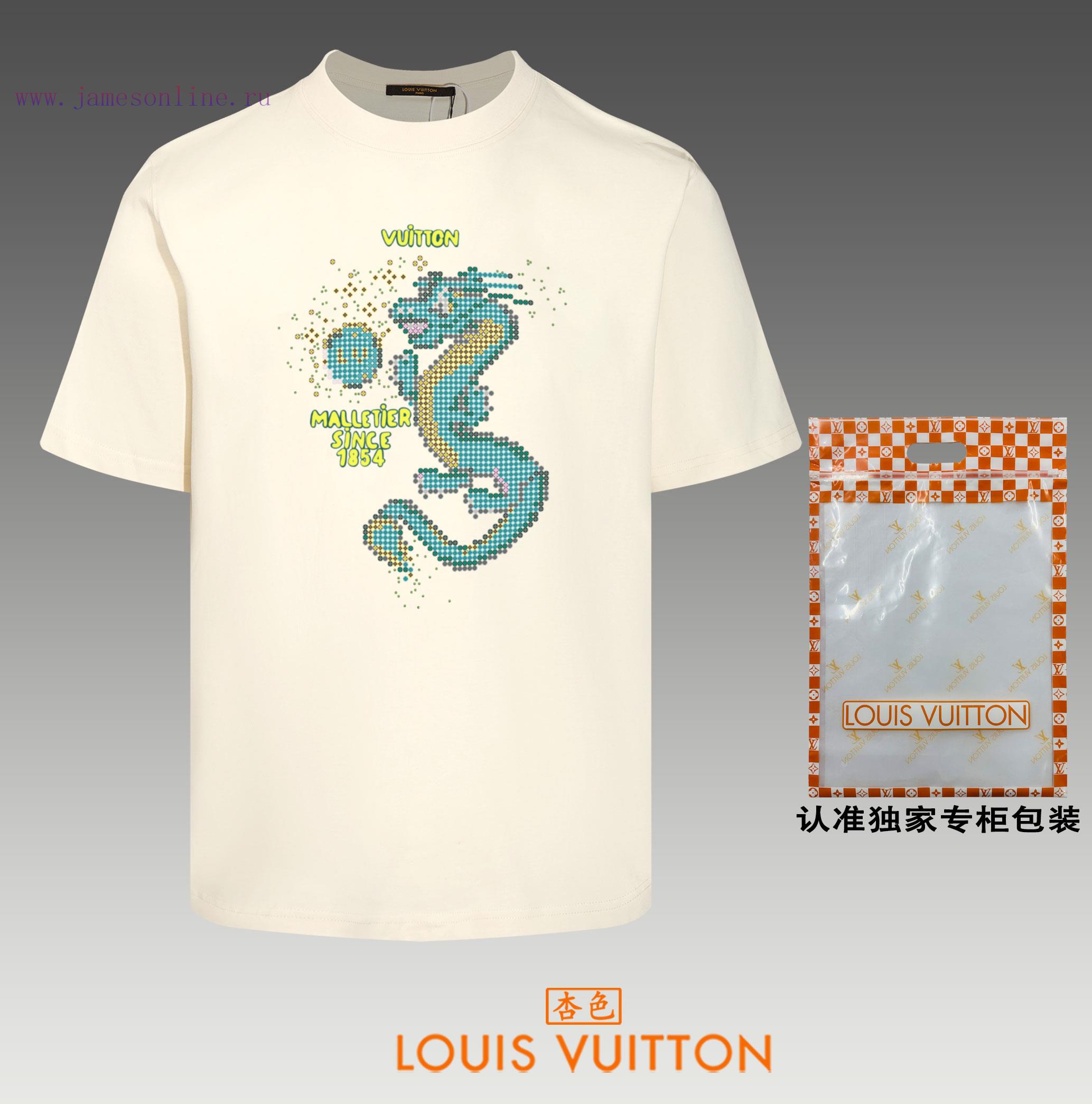 Original packaging with pictures of LV~Louis Vuitton 2024 new high-quality round neck short aubbsas2 - Image 2