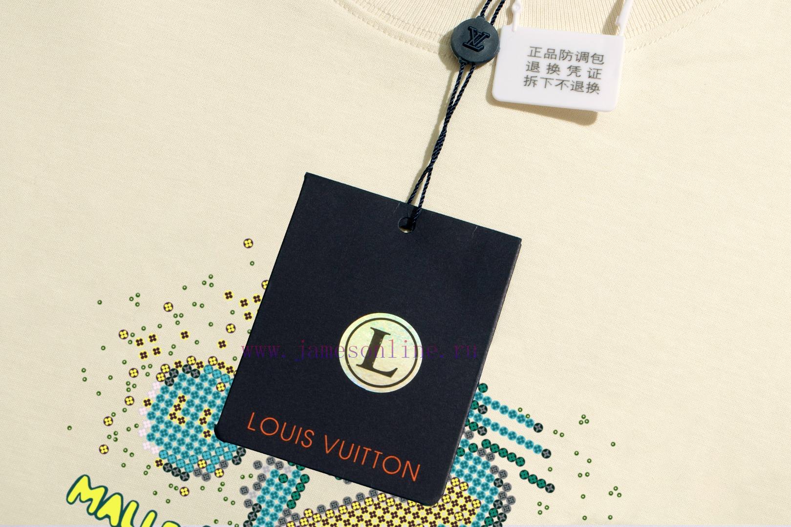 Original packaging with pictures of LV~Louis Vuitton 2024 new high-quality round neck short aubbsas2 - Image 4