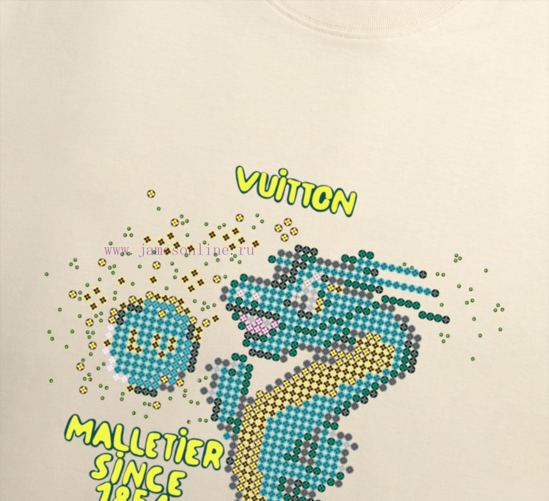 Original packaging with pictures of LV~Louis Vuitton 2024 new high-quality round neck short aubbsas2 - Image 5