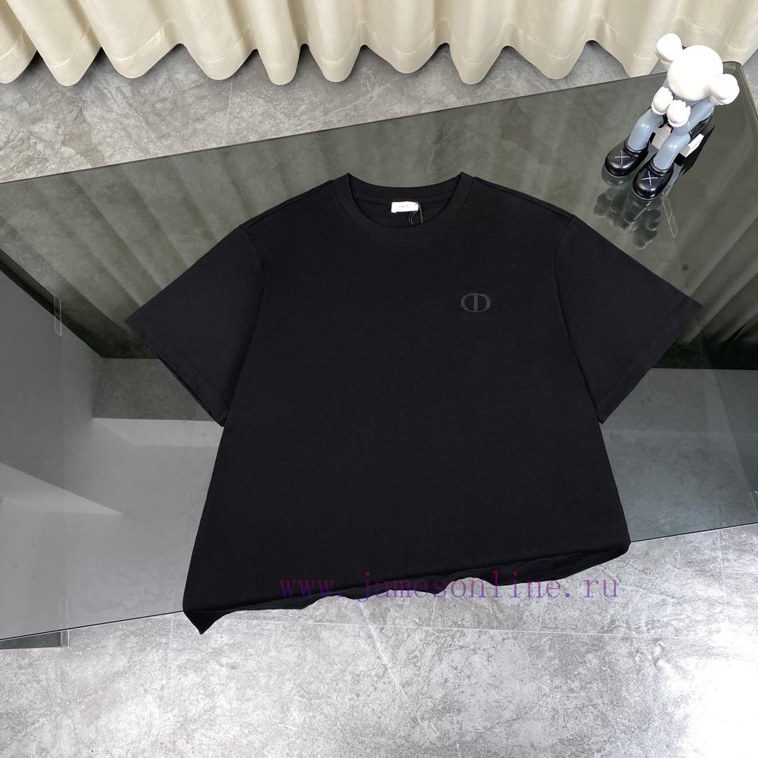Dior's new classic chest logo embroidered short sleeved T-shirtStyle number 6328D5Fabric mad lke6o3ft