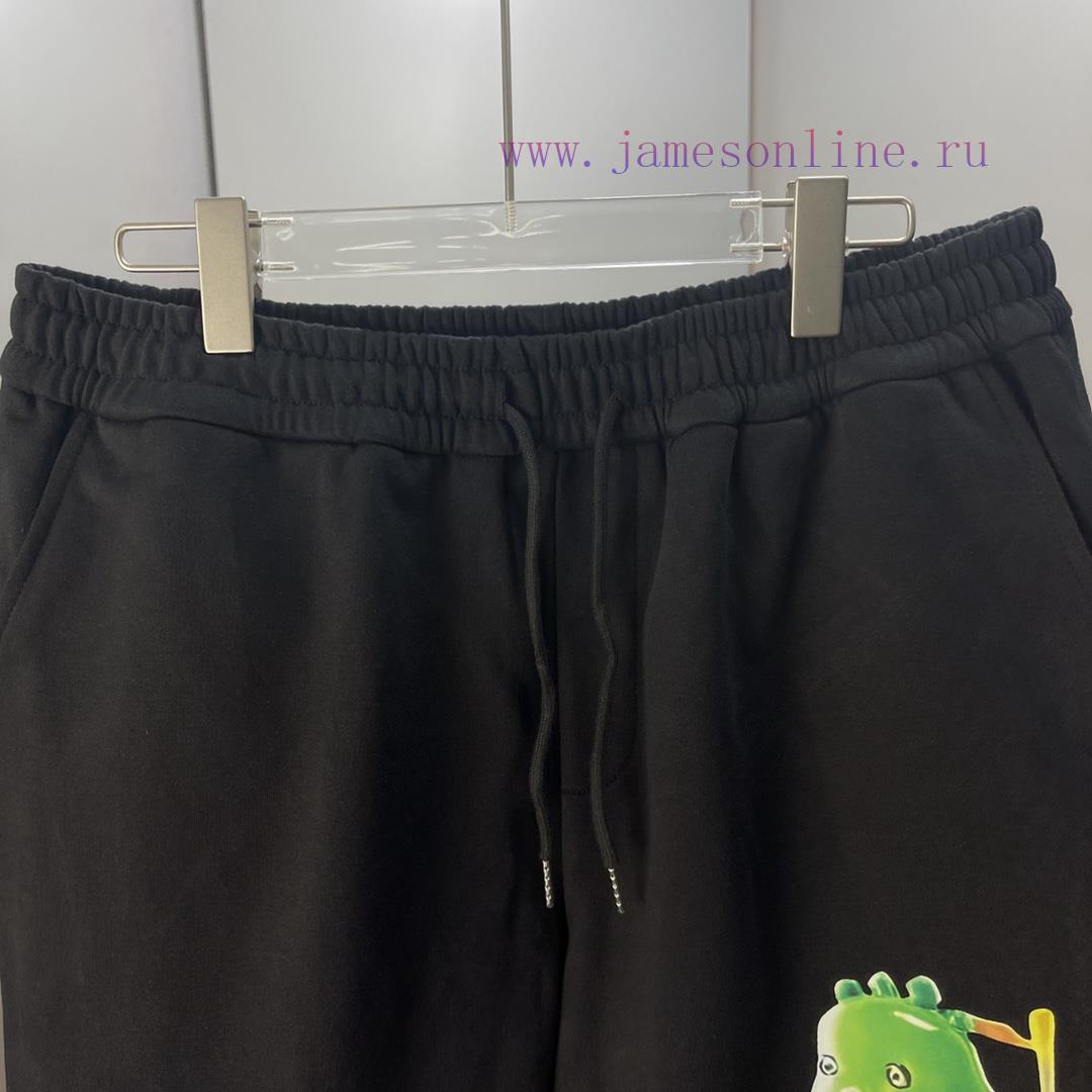 High quality Dior 2024 SS spring/summer pure cotton fabric shorts 420g, cartoon letter logo s1kemrqj - Image 6