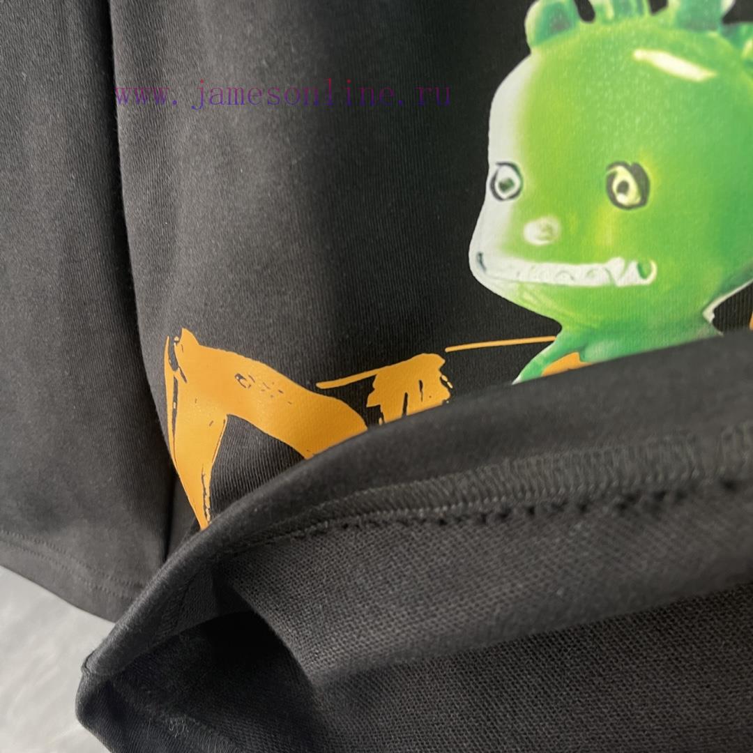 High quality Dior 2024 SS spring/summer pure cotton fabric shorts 420g, cartoon letter logo s1kemrqj - Image 8