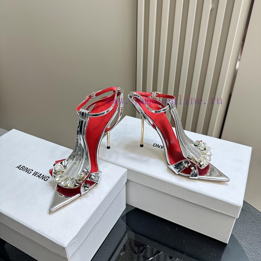 Hot selling ABING WANG rhinestone high heelsOn the basis of this, sparkling crystal embellis58alb3sz - Image 4