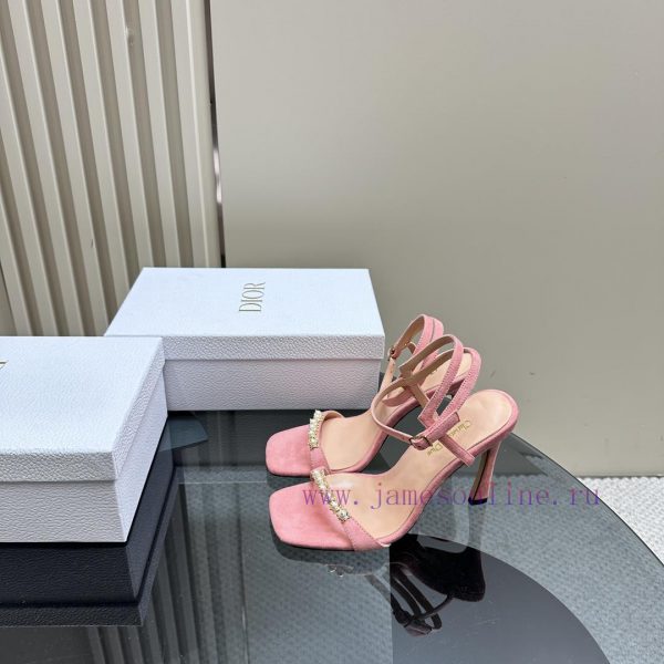Dior/Dior 24S Spring/Summer New Product Pearl Strap High Heel SandalsThe fabric is imported u0aymoct