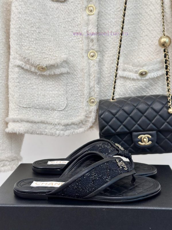 Chanel | 24P Spring/Summer New ProductsDouble C diamond grid clip on flip flopsSummer flip fzbc7ezkp