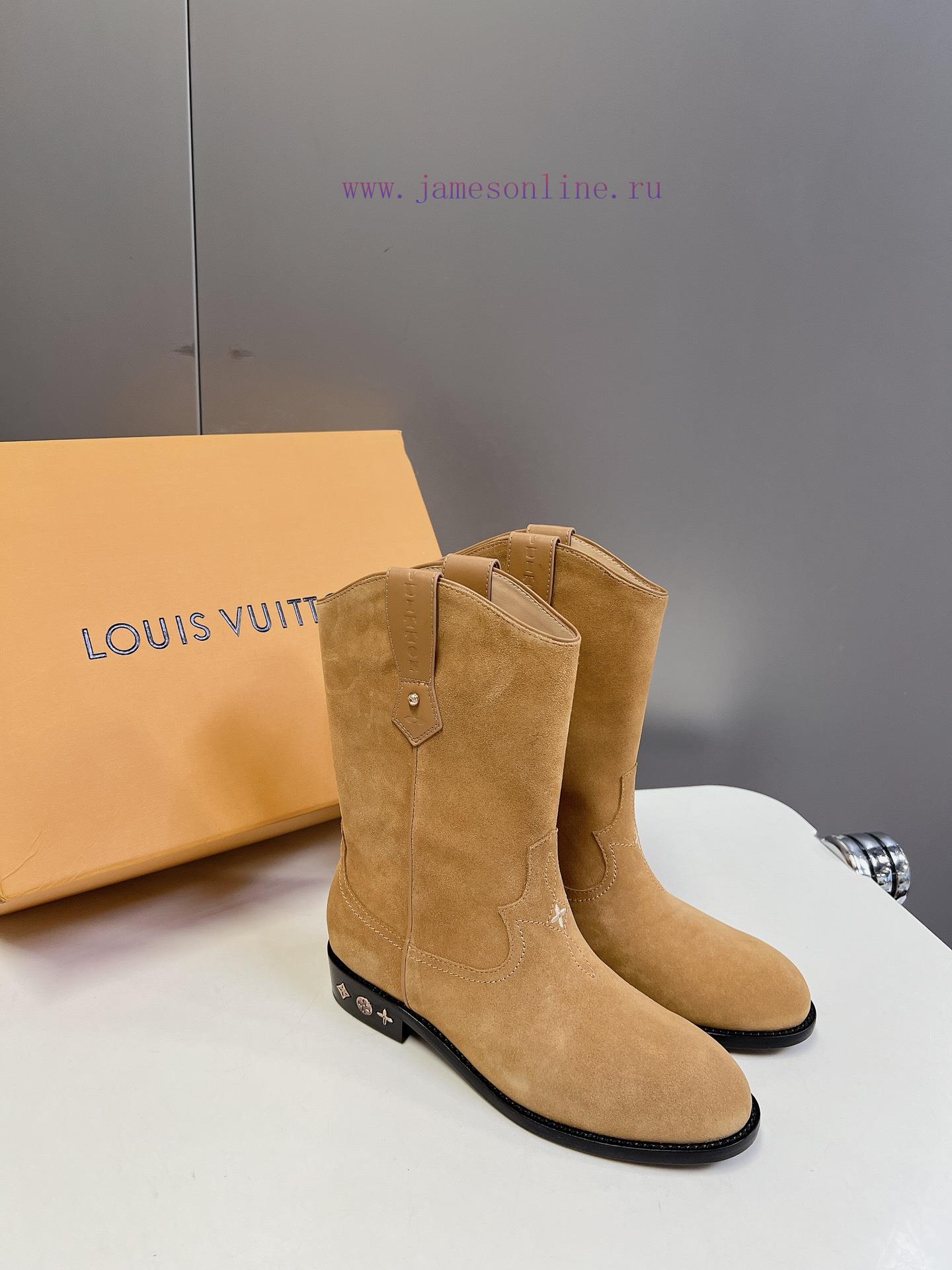 Louis Vuitton LV Donkey Home Autumn/Winter Fashion Show New Western Cowboy Boots This boot i06dqszag - Image 3
