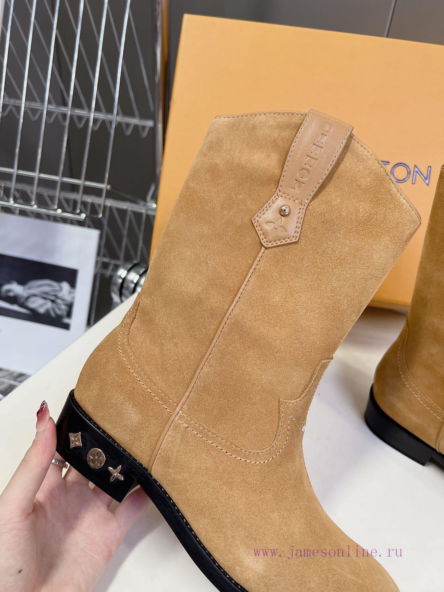 Louis Vuitton LV Donkey Home Autumn/Winter Fashion Show New Western Cowboy Boots This boot i06dqszag - Image 9