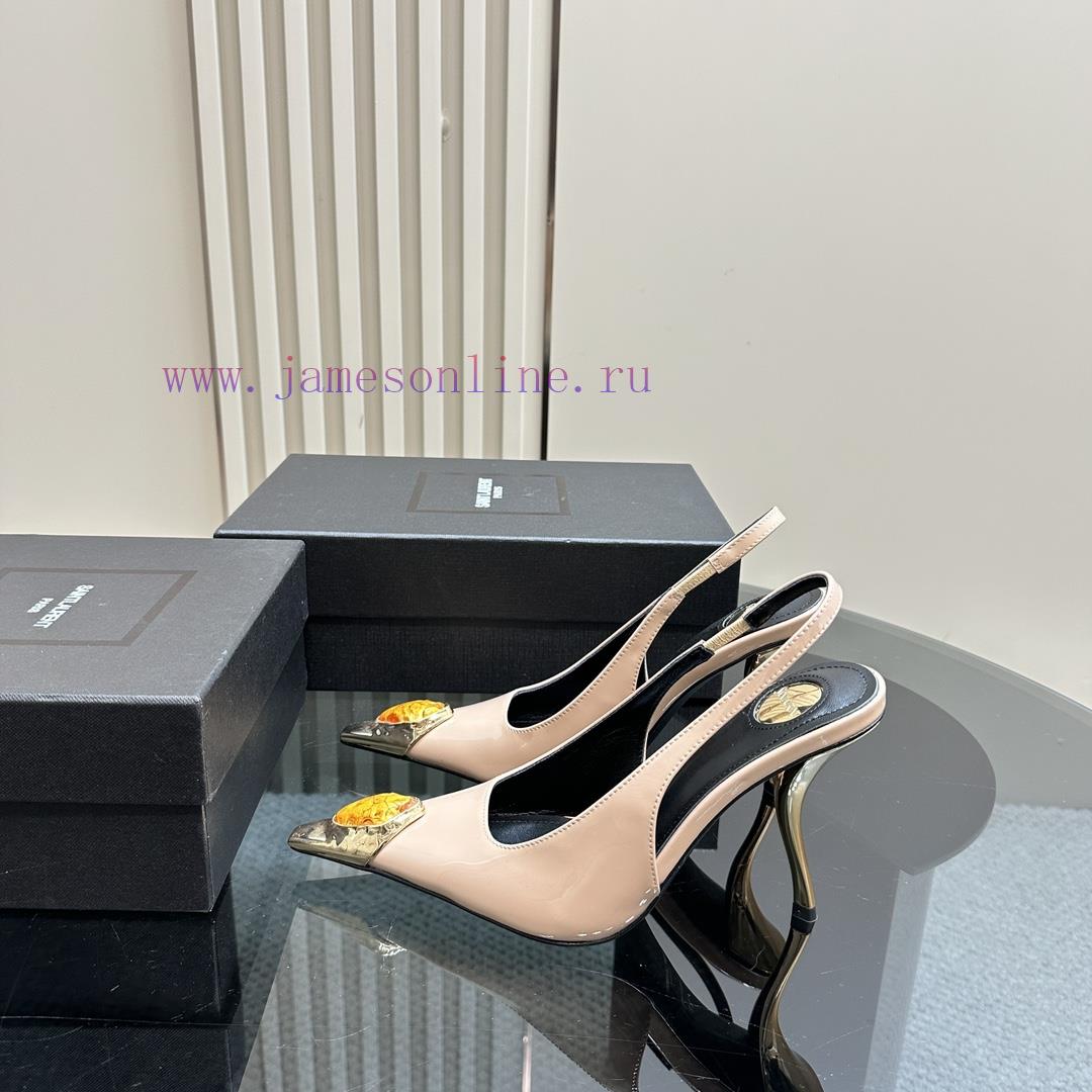 YSL Saint LaurentSS2024 New Product Metal Head Big Gemstone Elegant and Atmospheric High Hee95x3u4t0 - Image 2